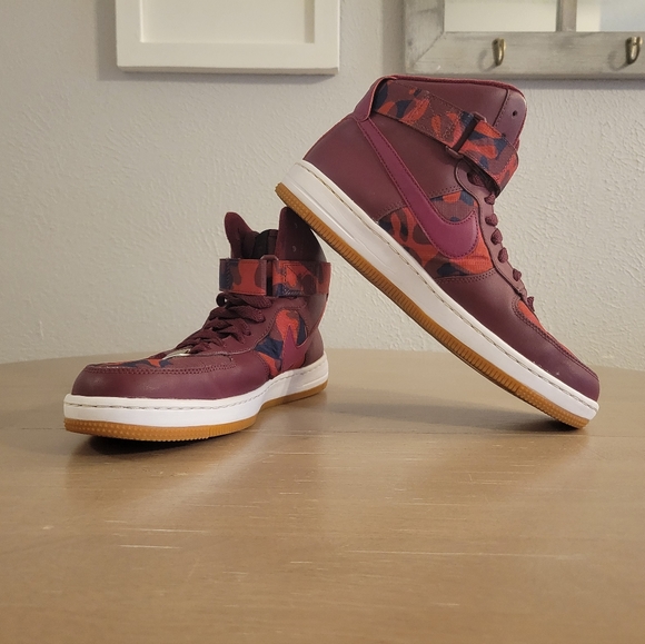 Womens Air Force 1 Ultra Force Mid 'Camo Print' Size 8.5 - Picture 9 of 12